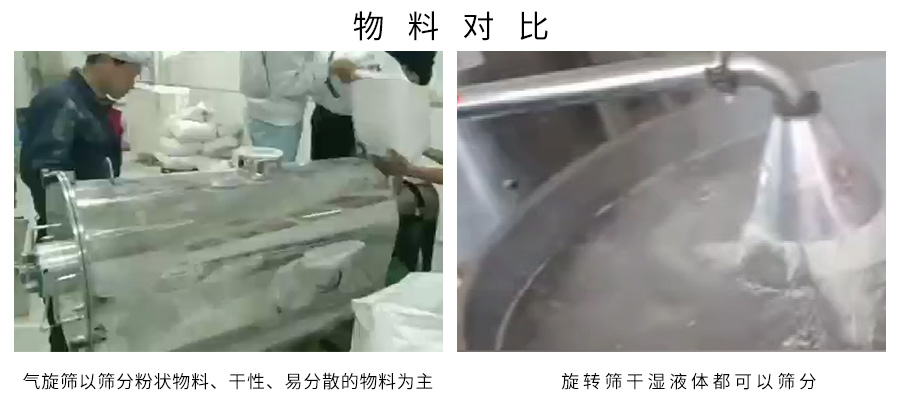 物料對比